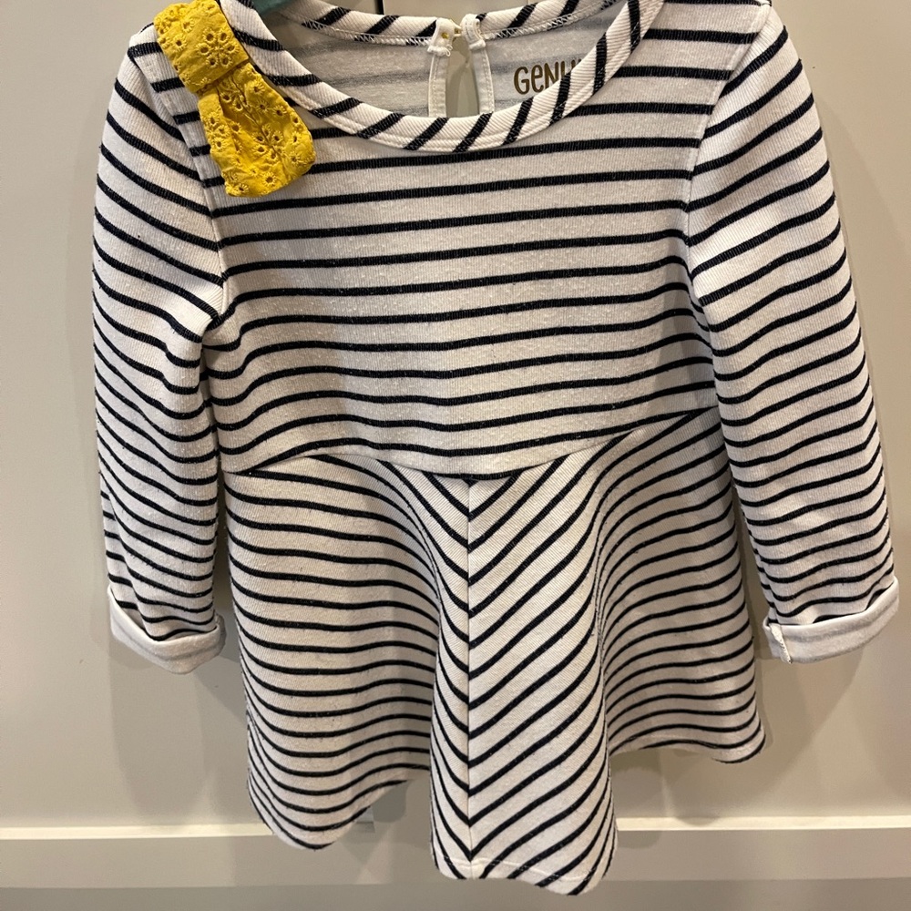 Striped flared dress